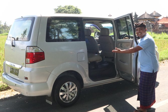 1-Day Private Bali Car Transfer With Experienced Driver - Ubud and central Bali: rice terraces, temples, and waterfall breaks