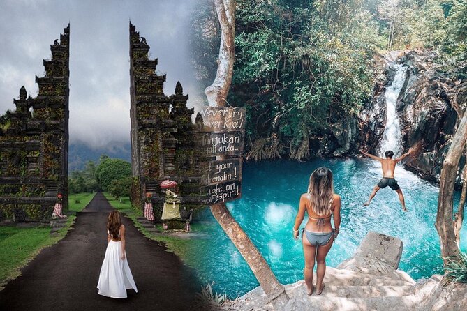 All Inclusive : Jumping Sliding at Aling- Aling Waterfall - Handara Gate - Lunch - Lunch after the water: Indonesian comfort, included
