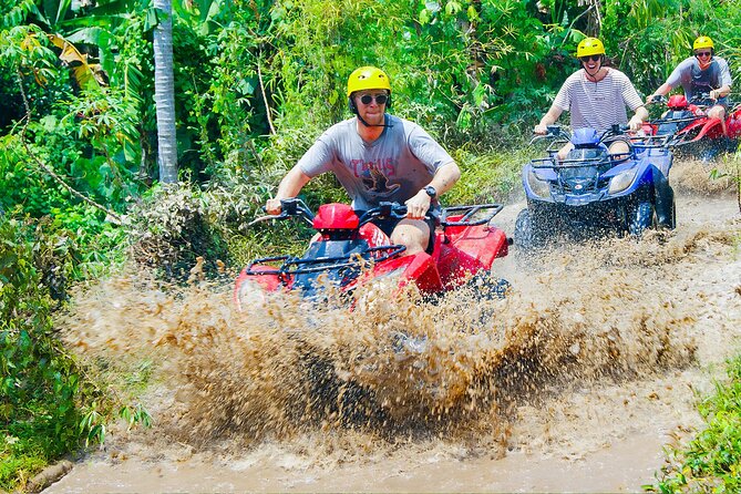 Bali ATV Quad Adventure Ubud Monkey Forest and Waterfall - Sacred Monkey Forest Sanctuary in Ubud: temples, shade, and long-tailed macaques