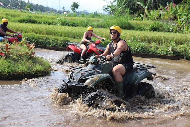 Bali ATV Quad Bike Adventures - The ATV route: rice fields, bamboo, rivers, and that tunnel moment