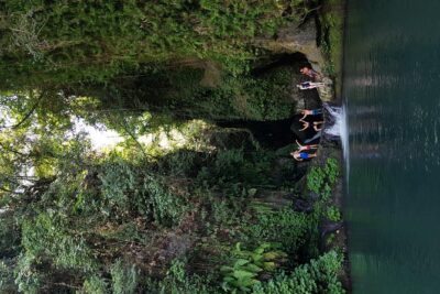 Cliff Jumping and Sliding at Aling Aling Waterfall - Cengana Rice Views and Fruit at a Balinese Family Compound