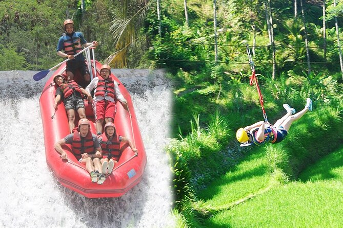Telaga Waja River Rafting Bali & Zipline (Less Stairs) - Rafting Telaga Waja: grade II–III rapids and the dam descent