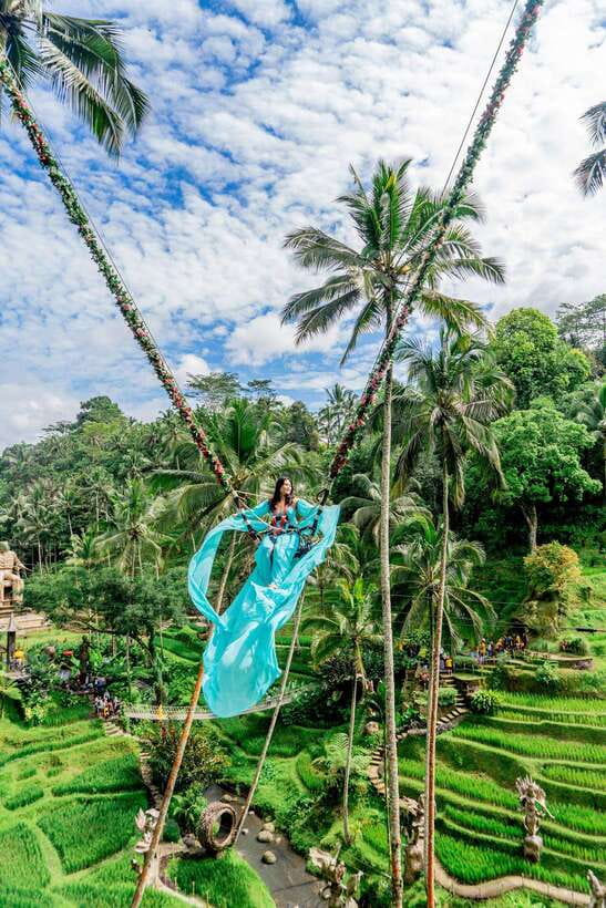 Ubud: Alas Harum Day-Pass, Swing, Sky Bike & Flying Fox - Start with the voucher and your first big climb